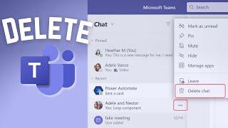 How to Delete Entire Teams Chat | Remove Old Chats