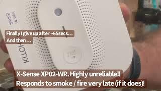 Kidde (10Y old) vs X-Sense XP02-WR (2023) Carbon Monoxide Detector performance comparison.