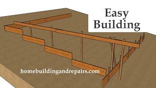 How To Layout And Calculate Measurements For Hillside Concrete Building Foundation