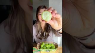 Trying Frozen Shine Muscat Grapes  #grape #fruit #foodie