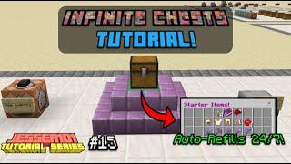 How to make Auto-Refilling Chests in Minecraft (Bedrock Edition) 1.16+ - Tutorial Series #015