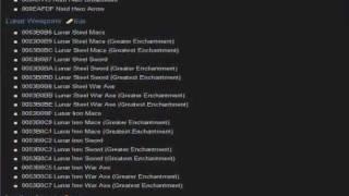 Skyrim Cheat Codes Weapons and Armor