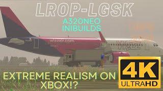 REALISTIC FLIGHT ON XBOX ? A320Neo InIBuilds LROP-LGSK | MSFS On XBOX SERIES S