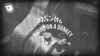 Riding on a donkey