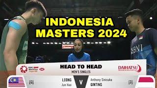 LEONG Jun Hao vs Anthony Ginting | Indonesia Masters 2024