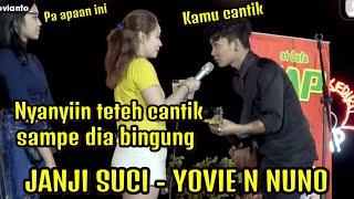 Godain Teteh Cantik - Tri suaka nyanyikan lagu Janji suci - Yovie n Nunno di Kediri