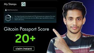 Get Instant 20 Gitcoin Passport Score | Gitcoin Passport | Crypto Airdrop