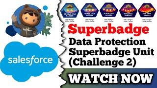 Data Protection Superbadge Unit | Salesforce Trailhead | Challenge 2