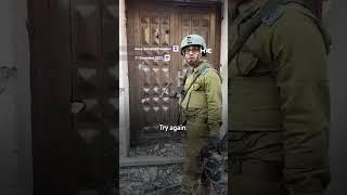 Israeli soldiers mock destroyed home