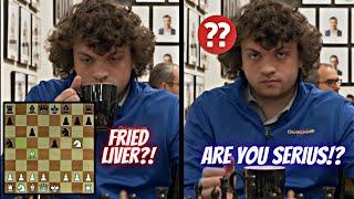 Levon Aronian TROLLS Hans Niemann with “The Fried Liver” Opening!?|| U.S CHESS CHAMPIONSHIP