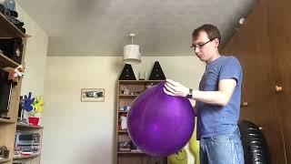 Tuftex 17 inch purple crystal balloon blow to pop b2p btp tt17