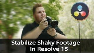 How To Fix Shaky Footage Using Stabilizer In Davinci Resolve 15 | TUTORIAL