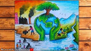 Save environment drawing|| Environment Day poster painting