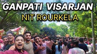 Ganpati Visarjan 2024 at NIT Rourkela | Joyous Farewell to Lord Ganesha |  Vlog