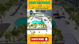  Family Car Parking Vs My Car Parking #shorts #indianbikedriving3d #gta