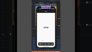 Flutter Modern Navbar Speecode PART III #flutter #appdevelopment #speedcode #navbar