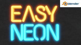 Neon Sign - Blender beginner tutorial
