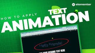 How to Apply Elementor Text Animation | Elementor Tutorials 2024