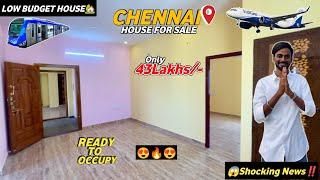 Just 43Lakhs/-Flats for sale in ChennaiNear Metro Train & Airport Google location‼️