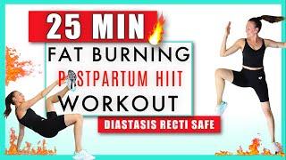 25 min Fat Burning - Lose Baby Weight Postpartum HIIT Workout // Full Body at Home // No Equipment