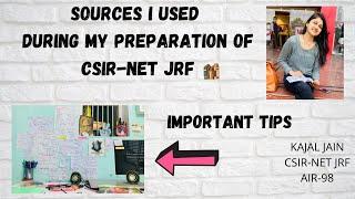 Sources I used during my preparation of CSIR-NET JRF || Important Tips || Strategy for CSIR JRF