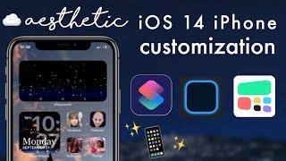 iOS 14 aesthetic iphone customization (widgetsmith, color widgets & shortcuts)