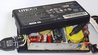 Laptop power supply with PFC - teardown and repair (BOOM!)
