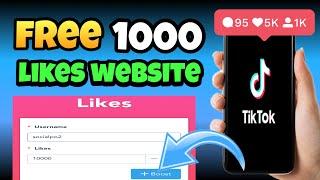 How To Get More Likes On TikTok For free (Best Website) || Increase TikTok Likes 2024