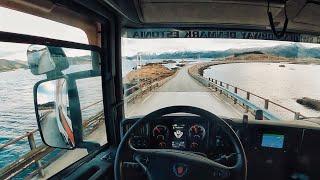 POV Driving Scania R580 - Sandsøya Island