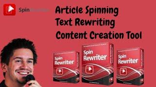 Spin Rewriter | Article Spinning - Text Rewriting - Content Creation Tool