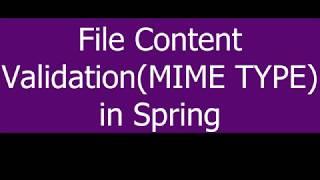 File Content validation in java and spring