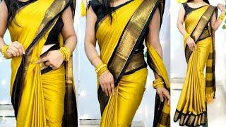 How to drape saree perfectly | saree kaise bandhe step by step | easy saree draping