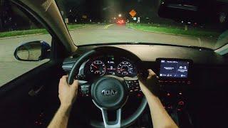 2021 Kia Rio Hatchback S - POV Night Drive (Binaural Audio)