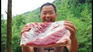 3 pounds of pork belly, make a delicious plum dish buckle meat, the guy is really enjoyable