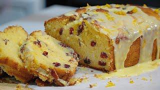 Zesty Cranberry Orange Loaf Cake