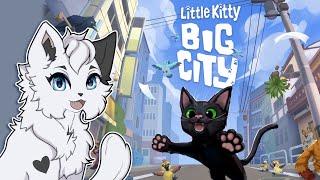 NEW CAT GAME!! Little Kitty: Big City with Akira! (100% All Hats Playthrough)