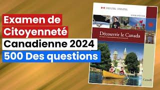 Examen de Citoyenneté Canadienne 2024