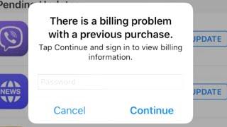 There is a Billing Problem With a Previous Purchase iOS 15 | Fix App Store Error on iPhone iPad 2022