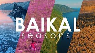 Best of Baikal Lake 4 seasons Aerial cinematic / Времена года. Байкал с высоты птичьего полета