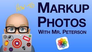 Using the Markup tool in the iOS Photos App
