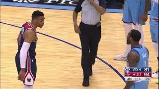 Russell Westbrook And John Wall Exchange Words, Heated Moment