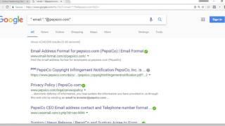 How to find a company email address using Google Search Engine