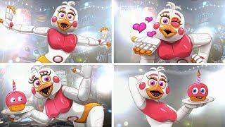 All FUNTIME CHICA Distractions in Ultimate Custom Night
