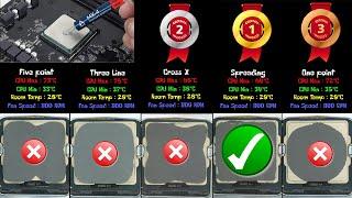 How To Apply CPU Thermal Paste Methods | Compare and Benchmark