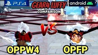 One Piece Fighting Path vs One Piece Pirates Warrior 4 (PS4 VS ANDROID) G4 Luffy Moveset Comparison