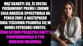 MĄŻ SKARŻYŁ SIĘ, ŻE ZOSTAŁ POZBAWIONY PREMII I ZNOWU CAŁA NADZIEJA SPOCZYWAŁA NA PENSJI ŻONY...