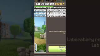 Lab Assistant MAX Upgrade in Seconds!4#clashofclans#clashshorts#coc#builderbase#gamingshorts