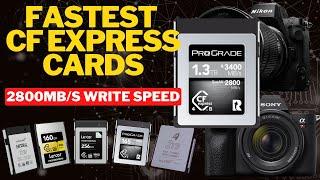 FASTEST CF Express Type B For Nikon Z8 - Up to 2800MB/s Sustained Write Speed