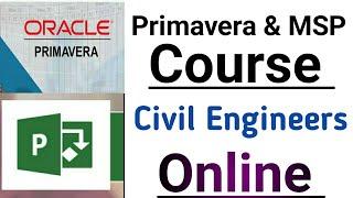 MSP & Primavera course for civil Engineers | Two Important Softwares for Planning