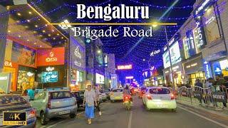 4K Evening Drive through Brigade road | Bengaluru